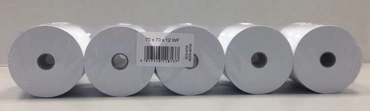 50 Kassenrollen 70x70x12, 40 m wf