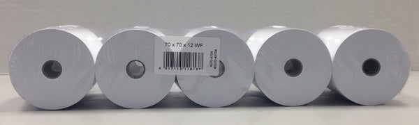 50 Kassenrollen 70x70x12, 40 m wf