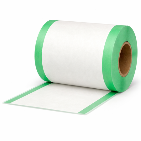 30 farbige Thermorollen 80x80x12, 80 m, 55g, ohne Bisphenol-A (BPA), mit grünen Streifen Vorderseite