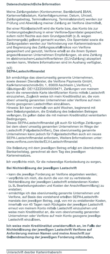 20 EC-Rollen 57x46x12, 25 m, ohne BPA mit VERIFONE-Aufdr.