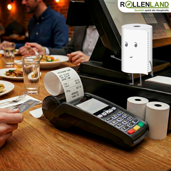 50 EC-Rollen 57x36x12, 12 m ohne BPA, mit SEPA Lastschrift-Aufdr.