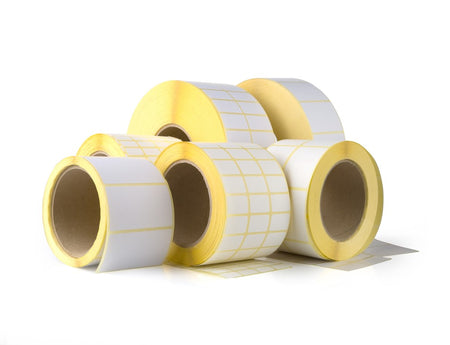 Thermoetiketten blanko 58x53x40, 24 Rollen